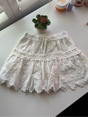 Zara Girls’ Eyelet White Skirt 9-10